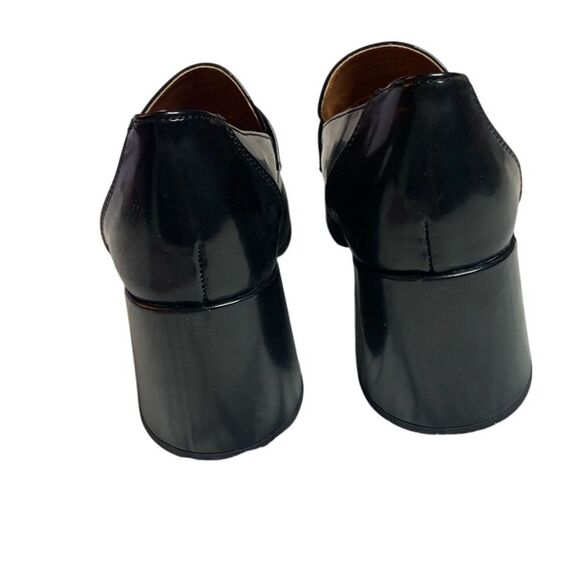 Madden Girl Women's Black Loafers Delphine Slip On Square Toe - Picture 2 of 4